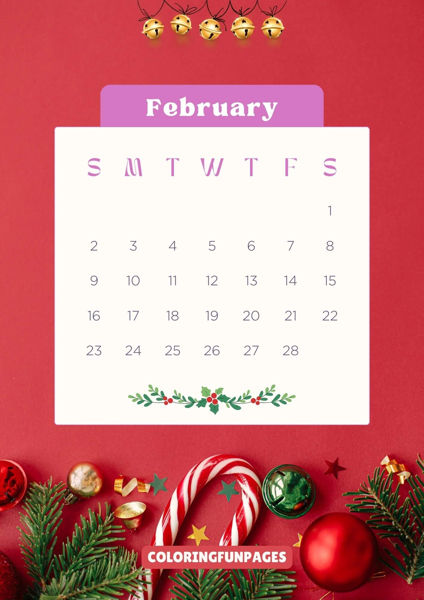 The Colorful Christmas 2025 Calendar Template is a vibrant and festive way to keep track of your holiday plans and events. The calendar has a colorful design with a different Christmas-themed illustration for each month