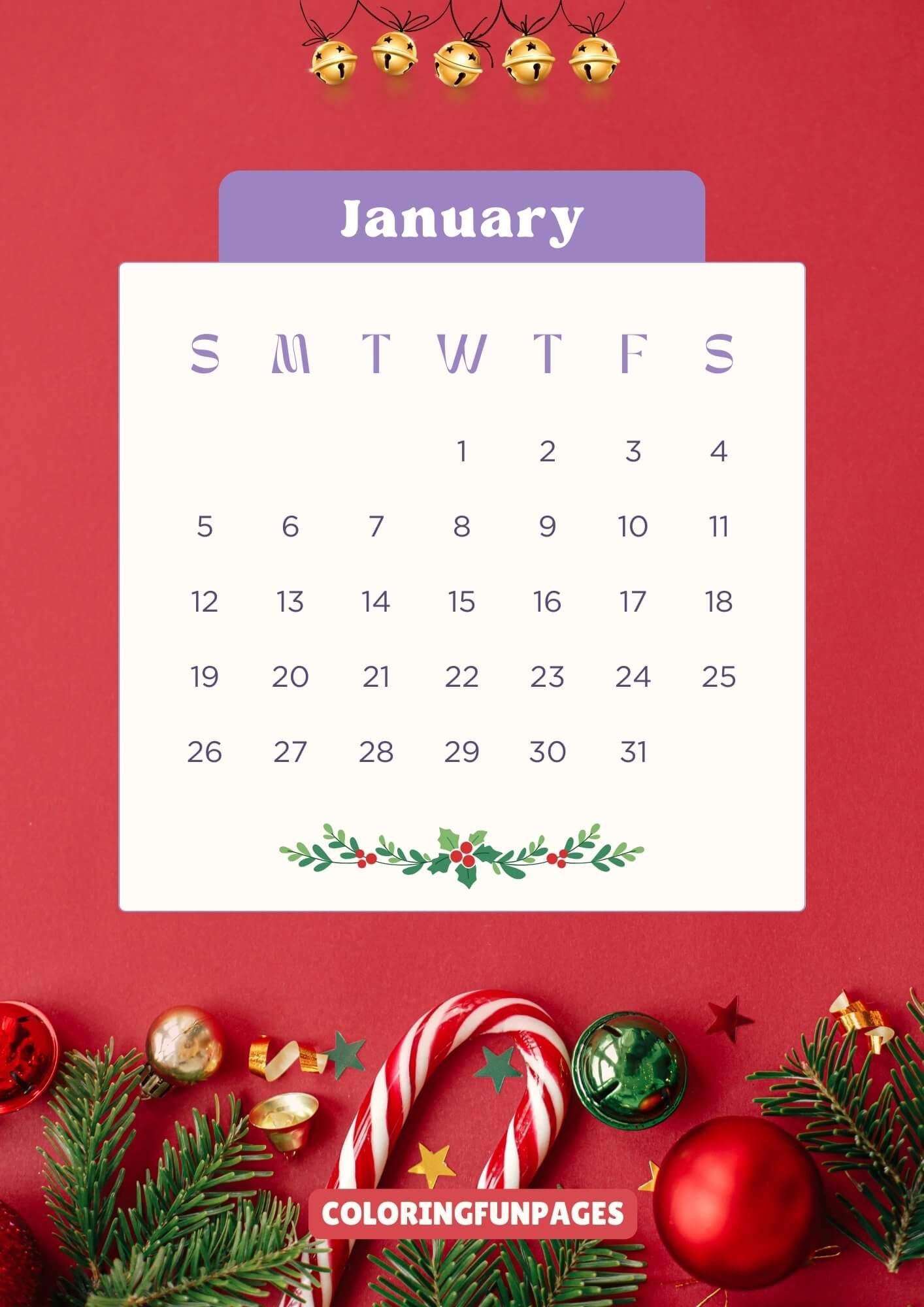 The Colorful Christmas 2025 Calendar Template is a vibrant and festive way to keep track of your holiday plans and events. The calendar has a colorful design with a different Christmas-themed illustration for each month